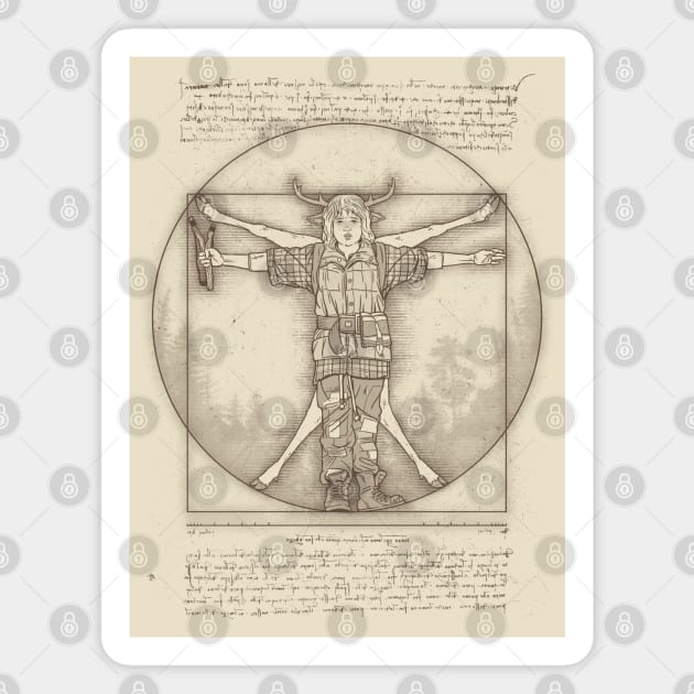 Vitruvian Hybrid Magnet by Getsousa